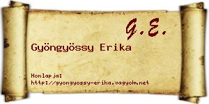 Gyöngyössy Erika névjegykártya